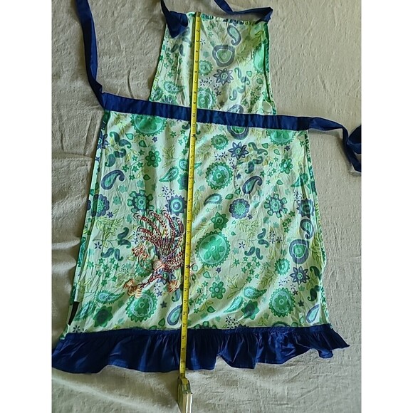 Peacock Apron With Ruffles - Picture 6 of 10